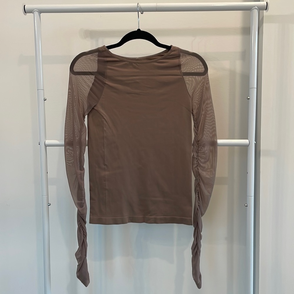 Intimately Top with Mesh Long Sleeves by Free People